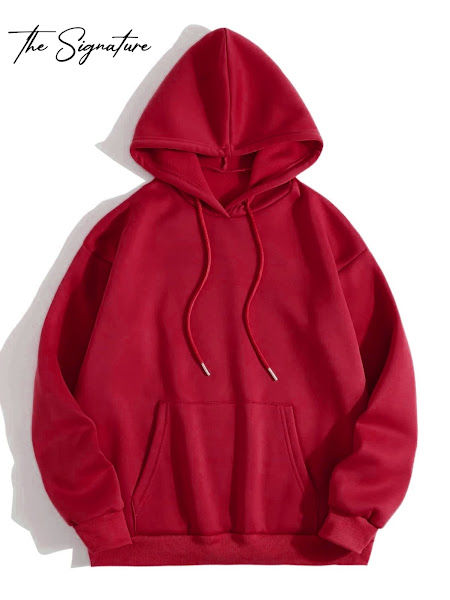 PLAIN RED HOODIE
