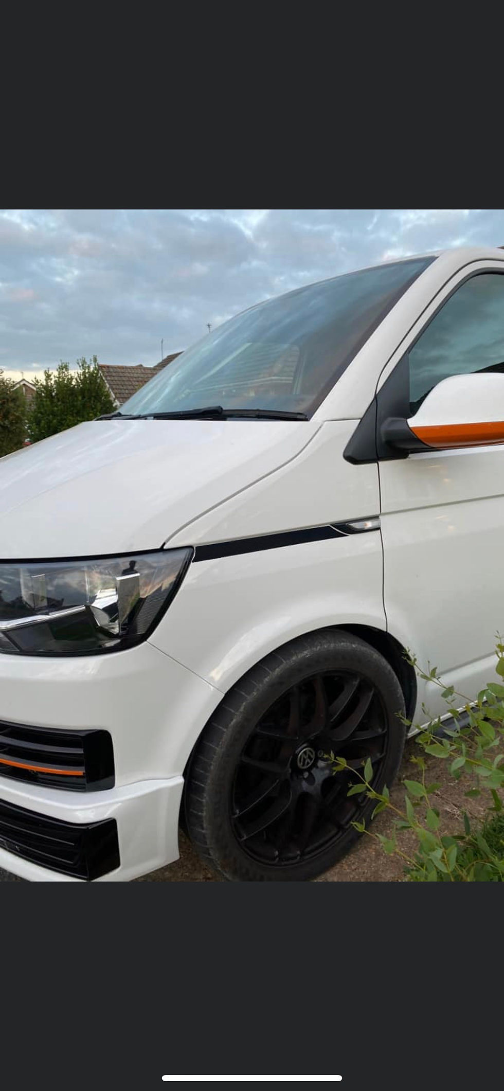 Thumbnail: VW T6 Solid Black Side Wing Decals