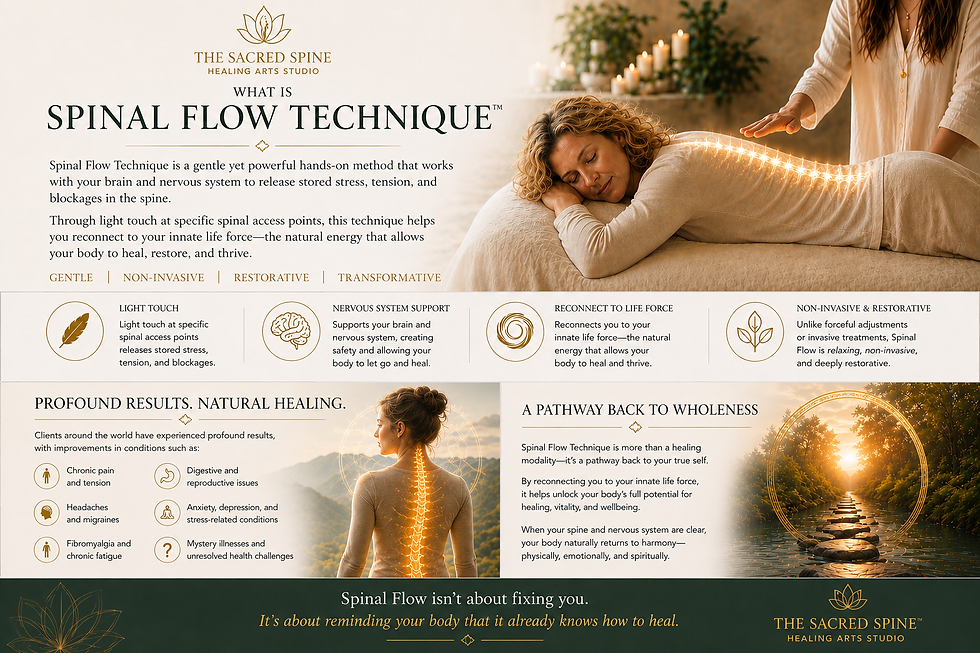 Spinal Flow Technique gentle hands-on nervous system healing session