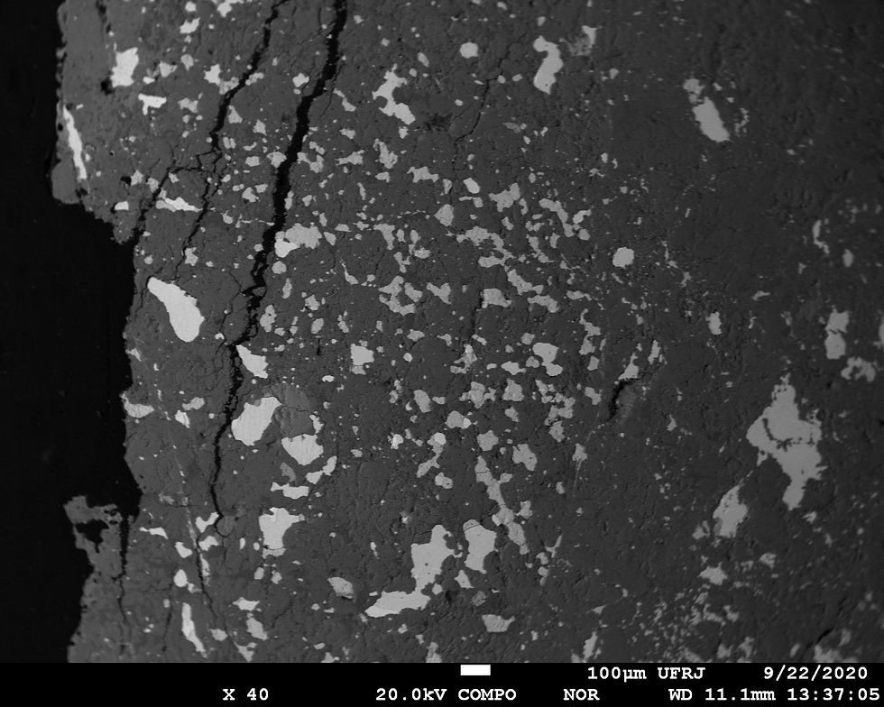 Imagem BSE por Microssonda Eletrônica