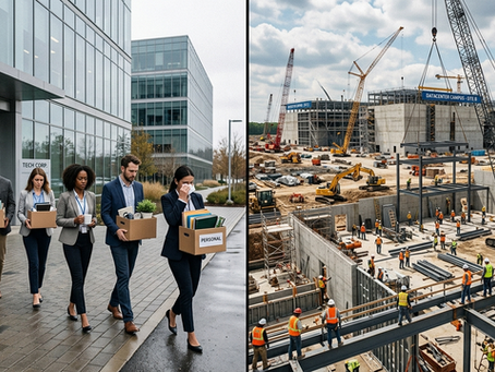 AI infrastructure spending doubles and major Tech companies consider laying off employees to fund their data center strategy.