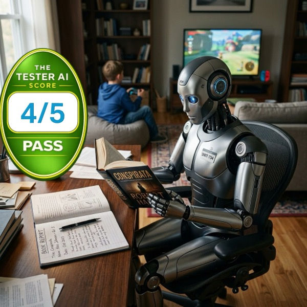 AI does a 5th grader's book report on Conspirata by Robert Harris