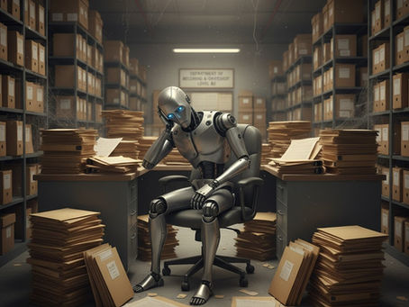Document AI Market: Robot given task to sort through huge document archive