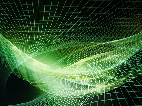 Information Tide series. Backdrop design of fractal grid structures for works on digital b