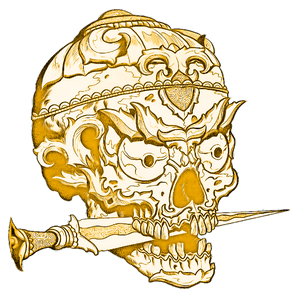 Tibetan Skull T-Shirt Design (39).png