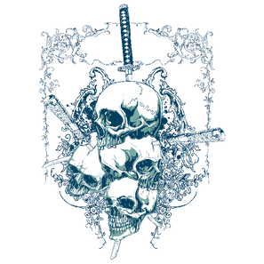 Skull Art T-Shirt Design (85).png