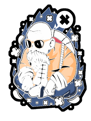 Master Roshi T-Shirt Design.png