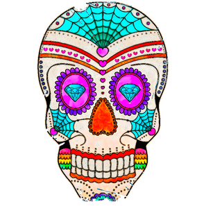 Sugar Skull T-Shirt Design (9).png