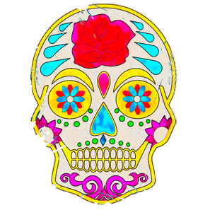 Sugar Skull T-Shirt Design (4).png