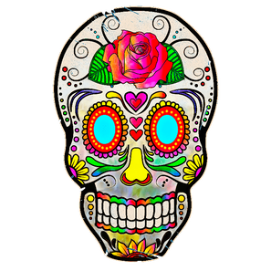 Sugar Skull T-Shirt Design (35).png