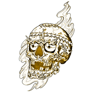Tibetan Skull T-Shirt Design (5).png