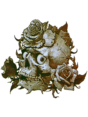 Grey Skull T-Shirt Design (86).png