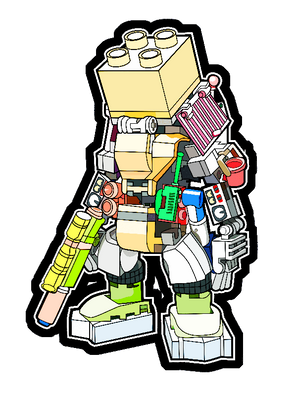 Robot Colored T-Shirt Design.png