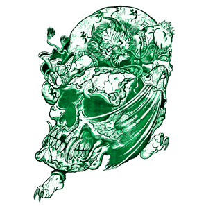 Tibetan Skull T-Shirt Design (28).png