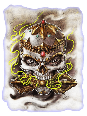 Grey Skull T-Shirt Design (85).png