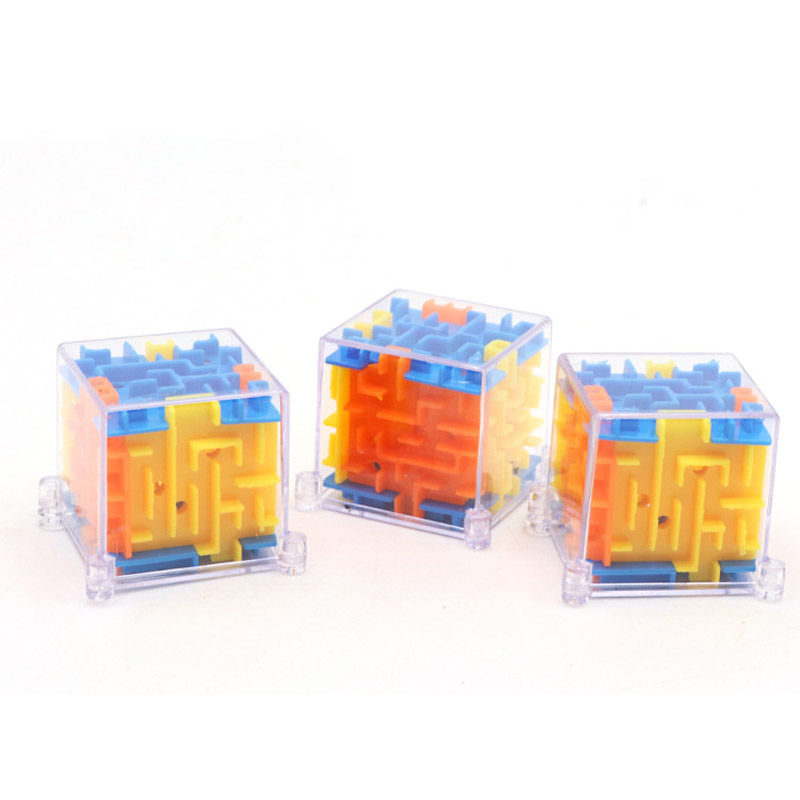 Thumbnail: mini 3D Maze Magic Cube Six-sided Transparent Puzzle Speed Cube Rolling Ball Cub