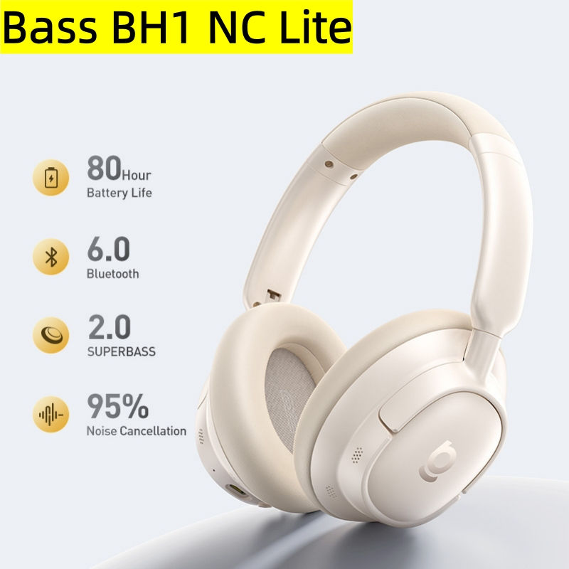 Thumbnail: Baseus Bass EH10 NC Wireless Headphones Bluetooth 6.0 Noise Canceling 45dB Over 