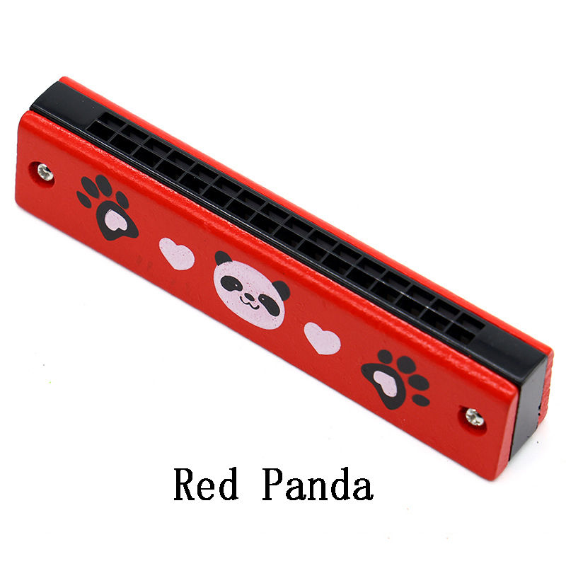 Thumbnail: Children Wooden Harmonica Musical Instrument Toys Music Teaching Aids Puzzle Ear