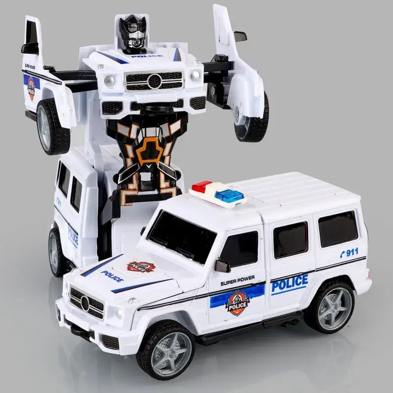 Thumbnail: Shape-shifting toy car inertial impact one-button shape-shifting boy puzzle coll