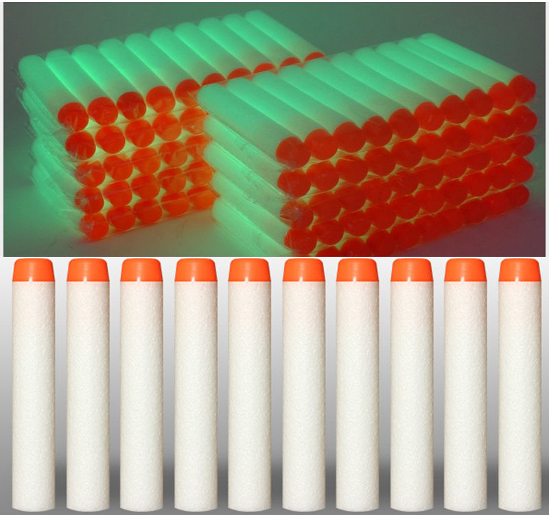 Thumbnail: 7.2cm 100pcs for Nerf Soft Bullets Darts Round Head Refill Sponge Darts Kids Chi