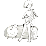 賛美する羊飼いの素材