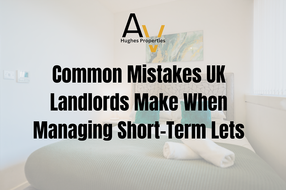 Common Mistakes UK Landlords Make When Managing Short-Term Lets