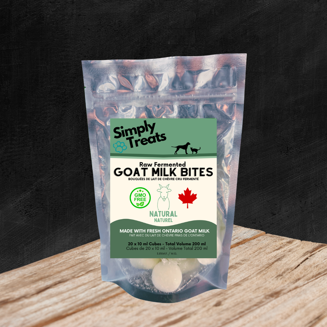 Simply Treats- Goat Milk Bites - Natural -20x10ml cubes