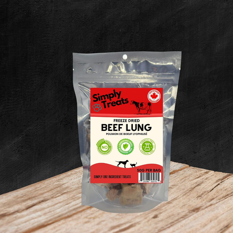 Simply Treats - Freeze Dried Beef Lung - 50G