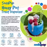 Thumbnail: SodaPup Honey Pot Treat Dispenser: Durable rubber treat dispenser for dogs
