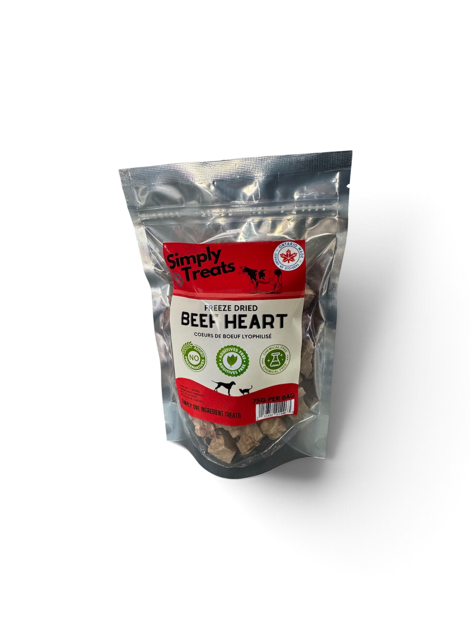 Simply Treats - Freeze Dried Beef Heart - 75g