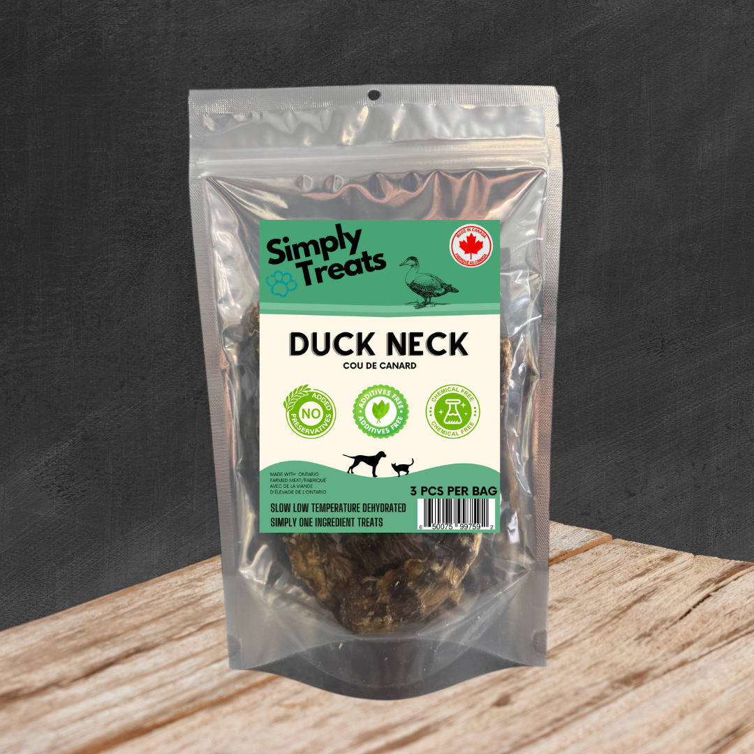 Simply Treats - Dehydrated Duck Necks - 3pc
