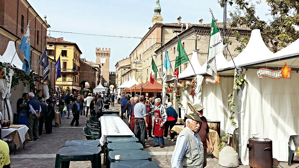Spilamberto, Modena during the Mast Còt Festival