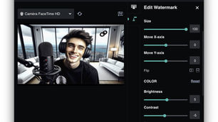 A screenshot of the VCam application