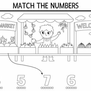 Match the Number Farm Fun