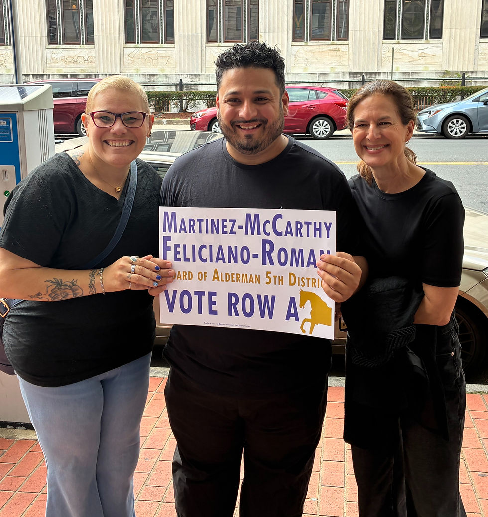 Celebrating Support from Lt. Governor Susan Bysiewicz in Waterbury's Aldermanic Race