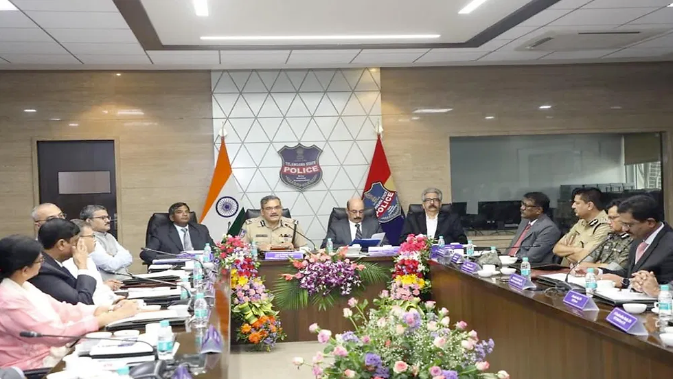 హైదరాబాద్లో నాలుగు రాష్ట్రాల డీజీపీల సమావేశం..🚩🤝