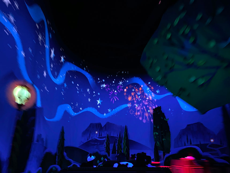 Starry Night in Mickey and Minnie’s Runaway railway at Disneyland (photo: Dr. Lauren Kilroy-Ewbank)