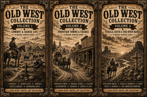 The Old West Collection (30 images) | 1976 woodworks