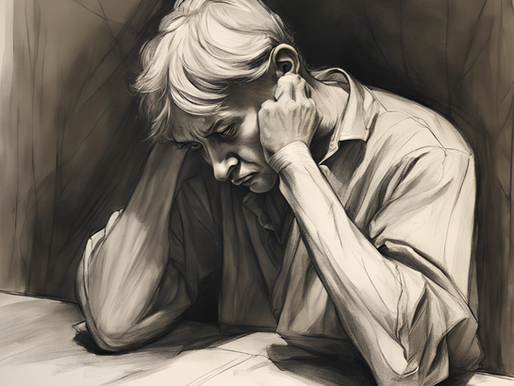Middle-aged man sitting with head in hands, reflecting emotional fatigue — symbolizing the mental toll of undiagnosed testosterone deficiency.