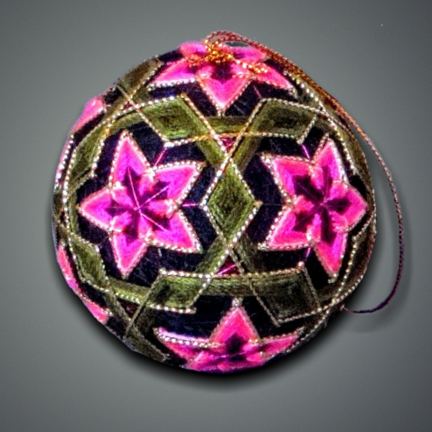 Pink & Green Temari Ball