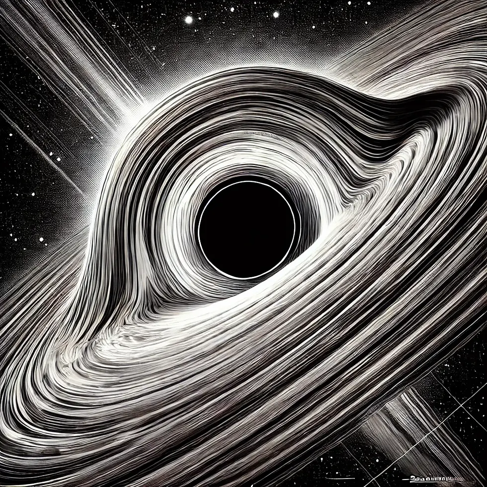 A super massive blackhole decorates this blog post