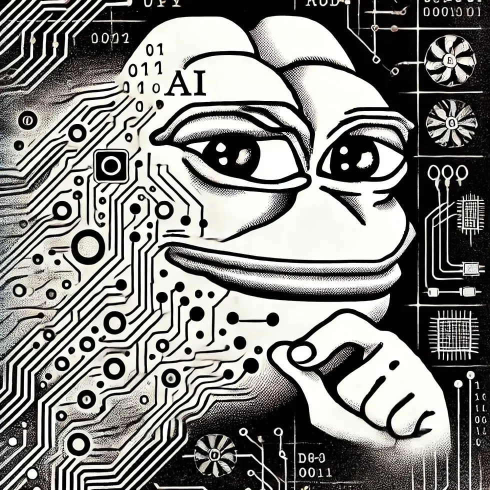 AI Frog says hi and wishes all readers a good day
