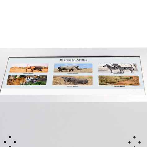 Touchscreenzuilen in musea
