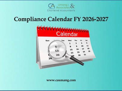 Compliance Calendar FY 2026-2027
