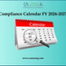 Compliance Calendar FY 2026-2027