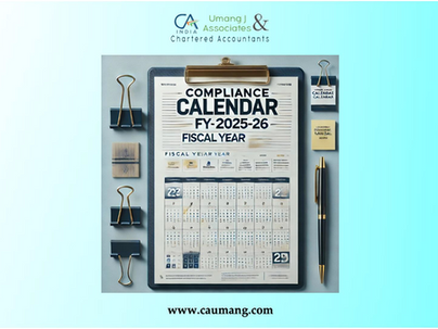 Compliance Calendar for FY25-26