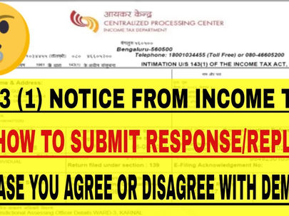 Received 143(1A) income tax notice!!! Tensed?? Read to know how to handle it