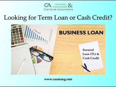 Looking for Term Loan or Cash Credit? Check your eligibility and amount of loan that you can avail.