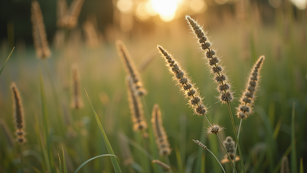 Close-up view of native Australian herbs and plants used in natural therapies