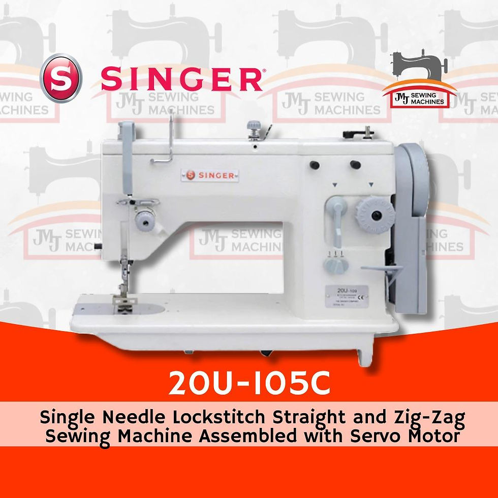 SINGER 20U-105C Single Needle Lockstitch Straight and Zig-Zag Sewing Machine Ass
